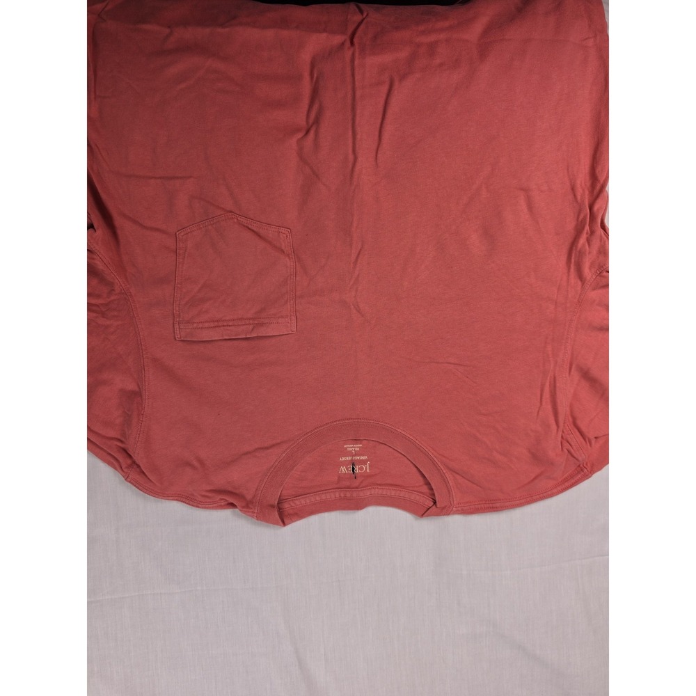 J.CREW Shirt Mens Large Red Vintage Jersey Pocket Relaxed Fit Tee Tagless